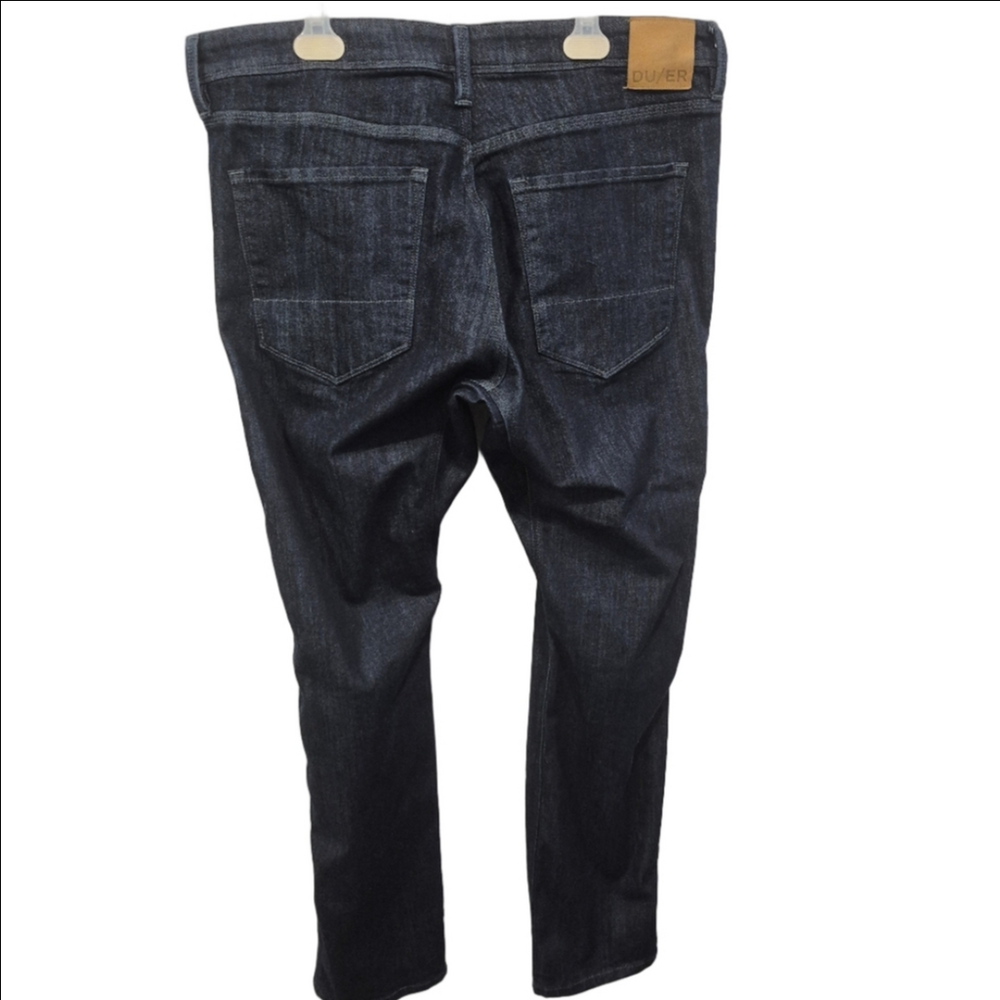 Slim Fit Men's Dark Indigo Jeans - Picture 2 of 7
